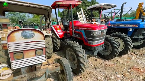 mahindra arjun novo pulling new Holland 5500