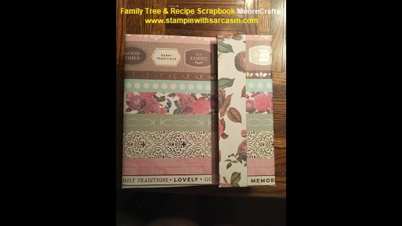 Recipe Heirloom Scrapbook Tutorial