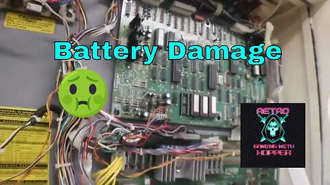 Stern's 2000 Sharkey's Shootout / Board Maintenance Battery Damage Sega Whitestar