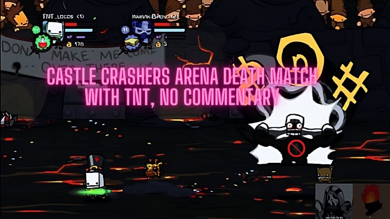 Castle Crashers Arena Death Match with 💣 TNT, no commentary