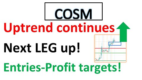 #COSM 🔥 What's next? It's moving to right direction making higher highs. See price targets! $COSM