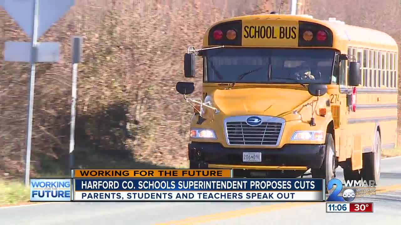 Cuts coming to Harford County schools