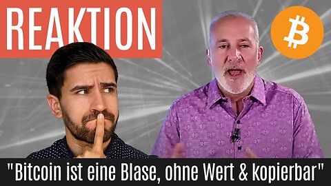 "Bitcoin ist eine Blase, ohne Wert & kopierbar" - Reaktion auf @Peter Schiff 🤓