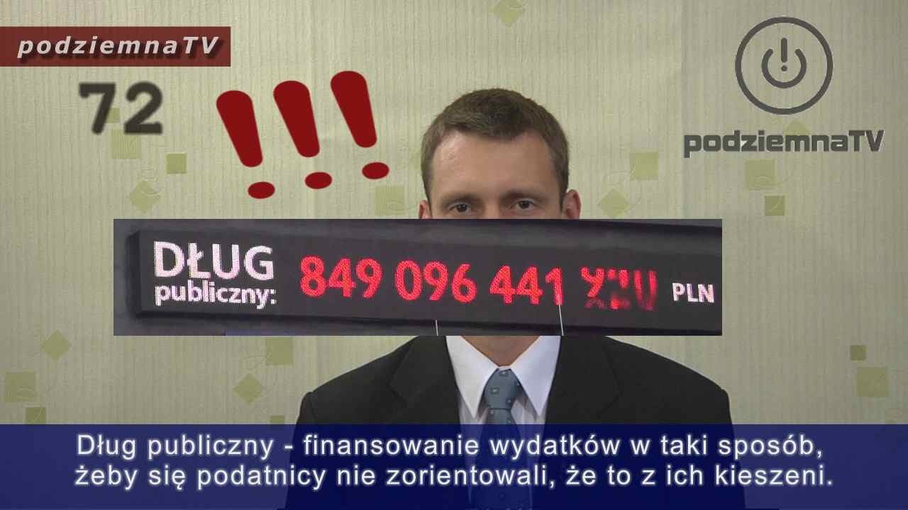 podziemna TV - DŁUG PUBLICZNY #72 (22.08.2014)