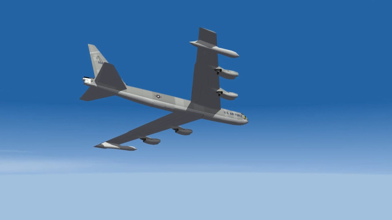 B-52 drops atomic bomb on deserted island