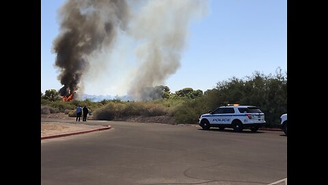 Brush fire in Sunset Park put out, caused by 'homeless encampments'