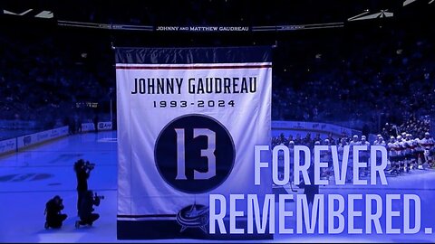 Columbus Blue Jackets commemorate Johnny Gaudreau during home opener