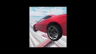 |MiniBeamNG/ Cars Snow Jump #03 BeamNG.Drive #Shorts