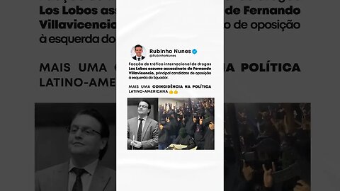 Fernando Villavicencio foi o Celso Daniel do Equador. Mais uma coincidência na política #shorts