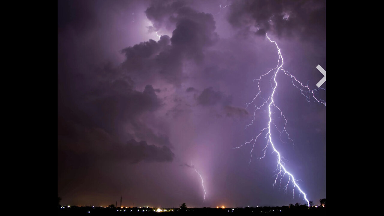 Haunting Silhouette Of A Demon Caught During A Thunderstorm