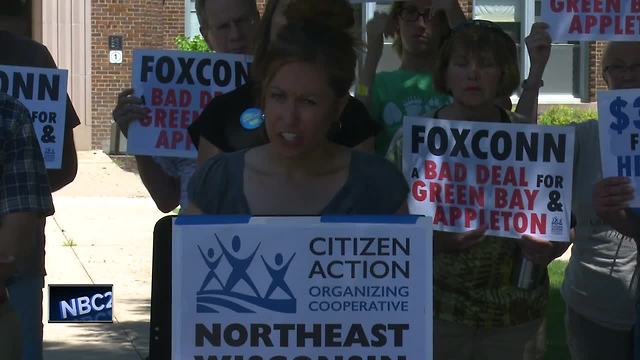 Local protests over Foxconn groundbreaking