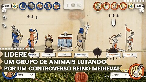 Inkulinati - Lidere um Grupo de Animais Combatentes Lutando por Páginas de Manuscritos Medievais