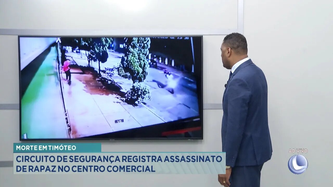 Morte em Timóteo: Circuito de Segurança Registra Assassinato de Rapaz no Centro Comercial.