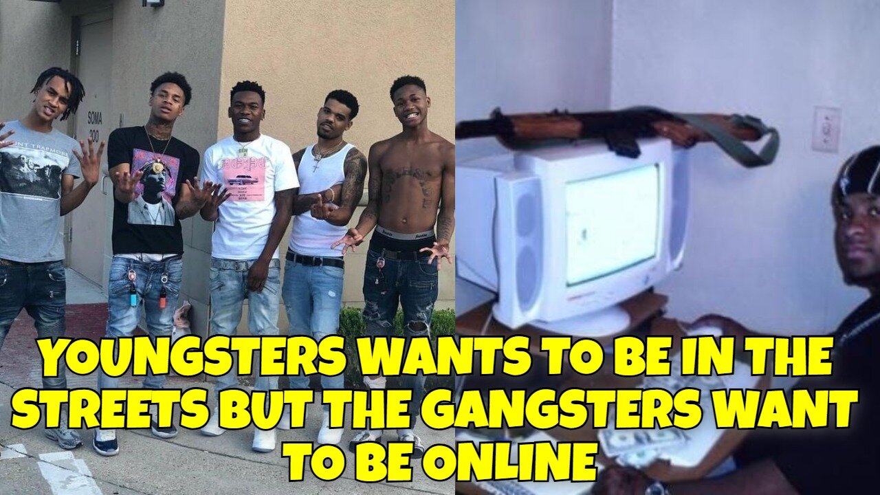 GEN Z BOYS TRYING TO BE GANG BANGERS BUT THE GANG BANGERS ONLINE NOW