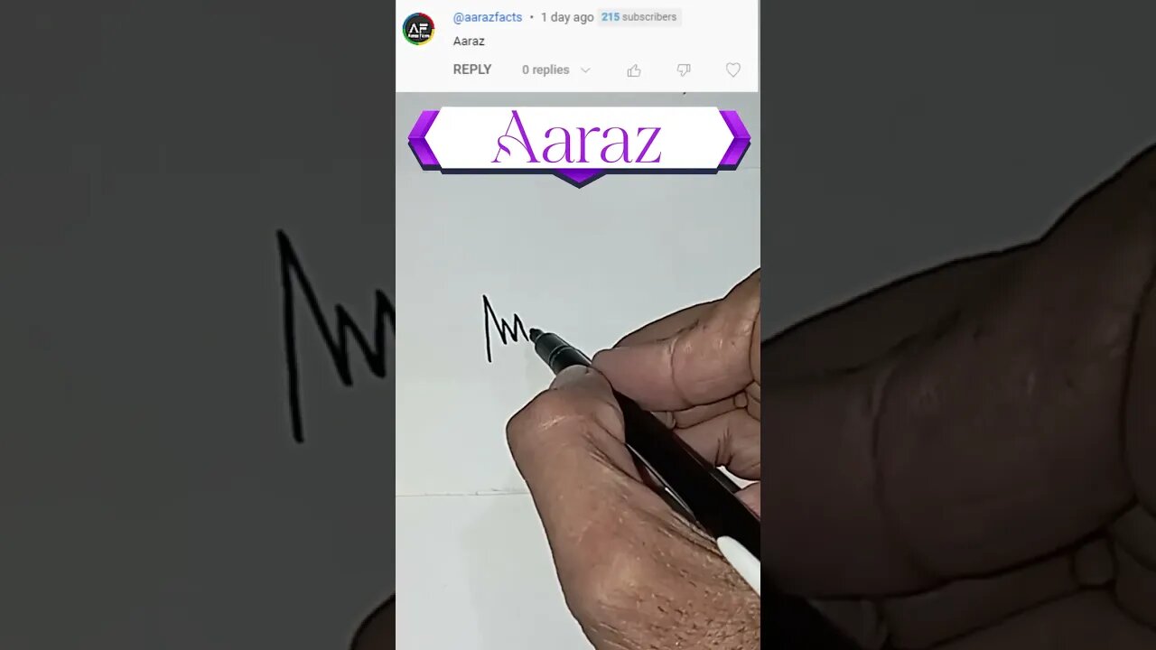 Aaraz Name Signature | Amazing style signature #art #signaturefonts #beautifulsignature