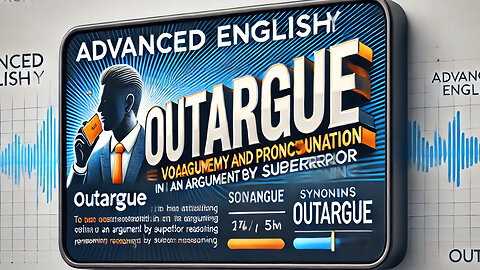 Vocabulary and Pronunciation "OUTARGUE" Advanced English