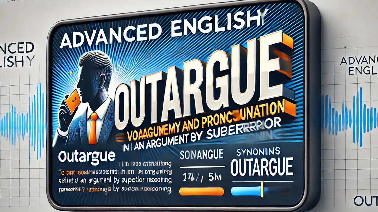 Vocabulary and Pronunciation "OUTARGUE" Advanced English