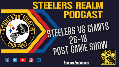 Steelers BEAT Giants 26-18 Post Game show SRP S6-E40 10-29-24