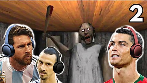 Messi & Ronaldo play GRANNY with Zlatan & Maguire!