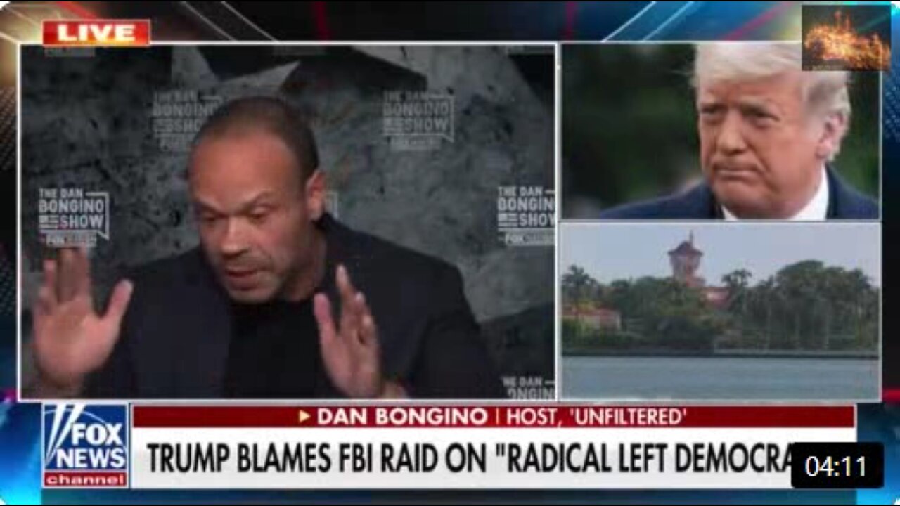 Bongino reacts to FBI Trump Raid Mar-a-Lago