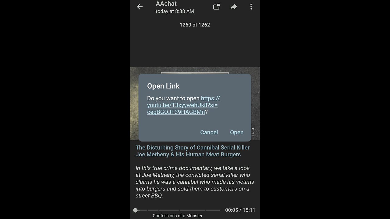 Documentary: Joe Metheny and Cannibalism