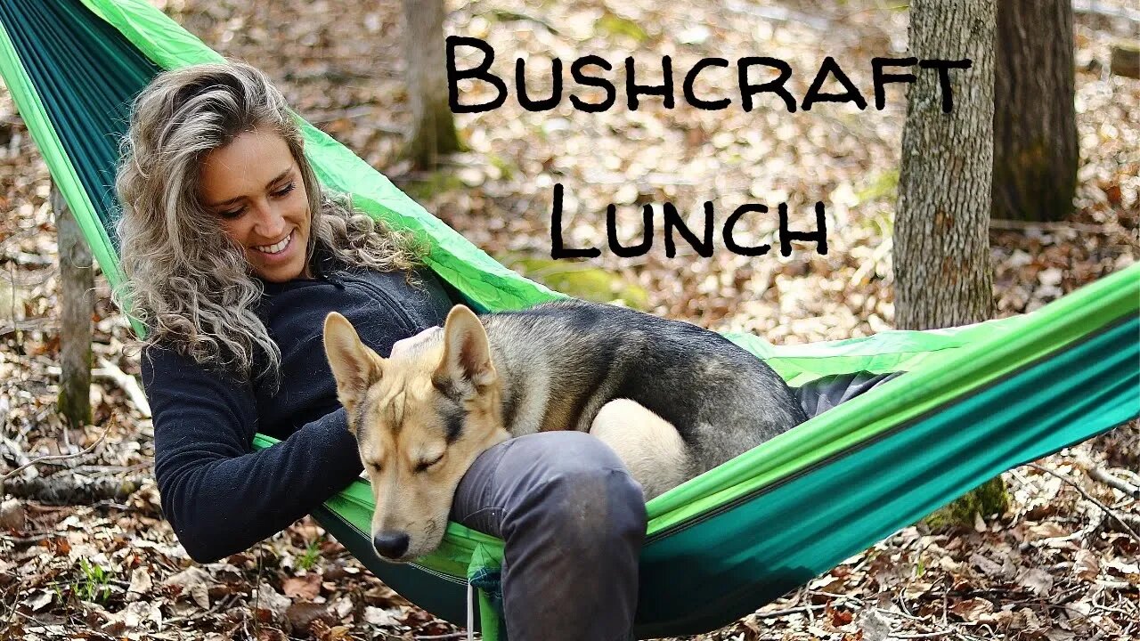 Bushcraft Lunch in the Woods with my Dog | Fire Prep and Tick Prevention Tips |