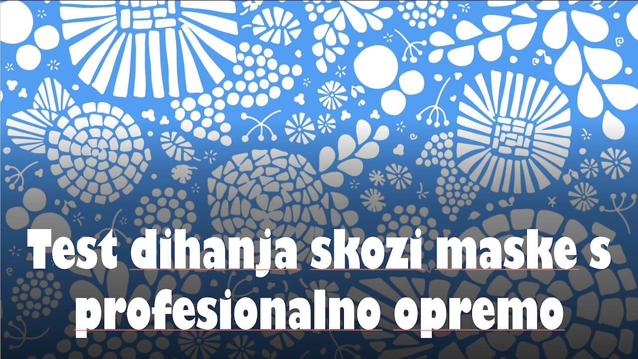 Test dihanja skozi maske s profesionalnim merilcem kisika