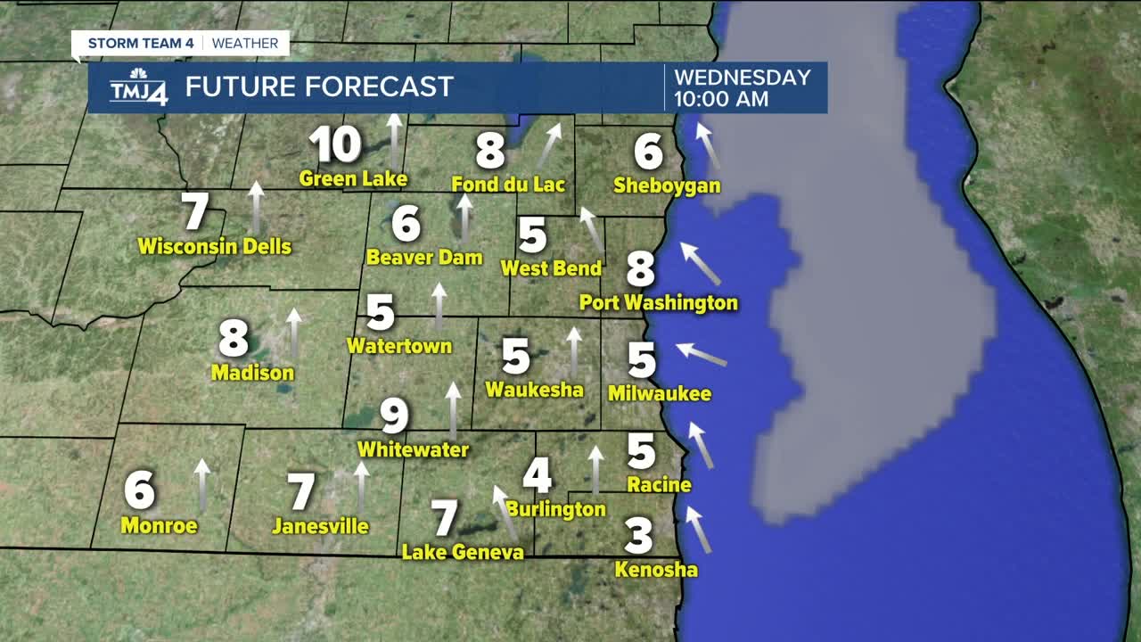 Warmer temperatures, clear skies for Wednesday