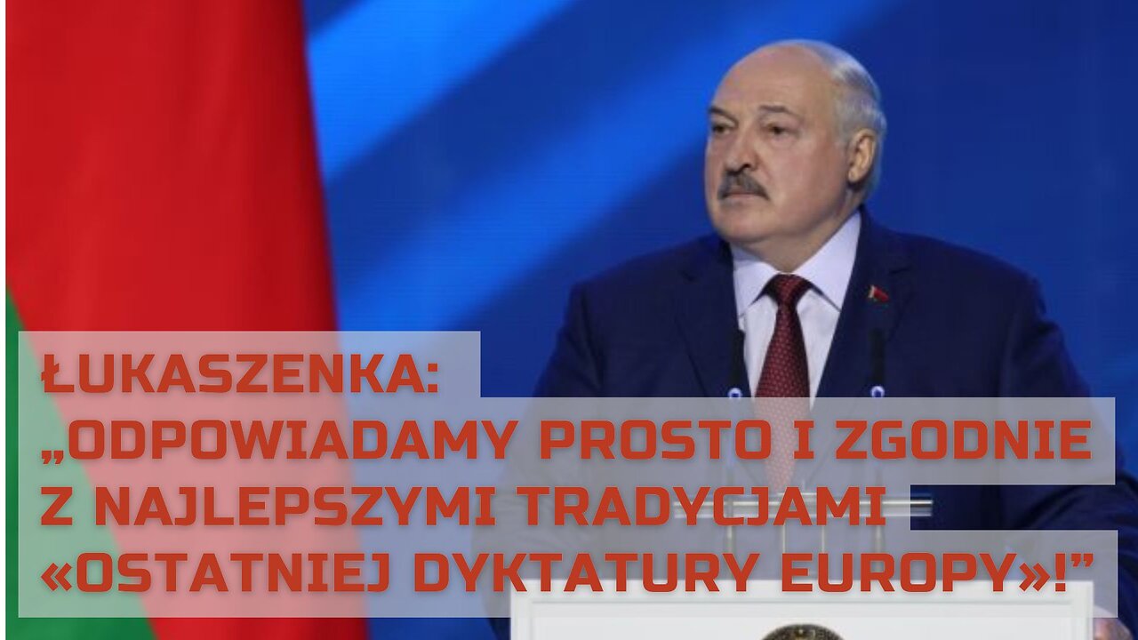 Łukaszenka: Odpowiadamy prosto i zgodnie z najlepszymi tradycjami «ostatniej dyktatury Europy»!!!