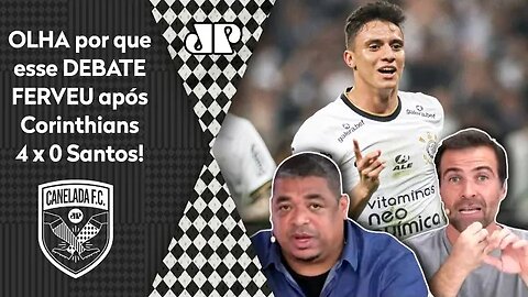 "Eu DISCORDO de você! Isso é..." DEBATE FERVE após Corinthians 4 x 0 Santos!