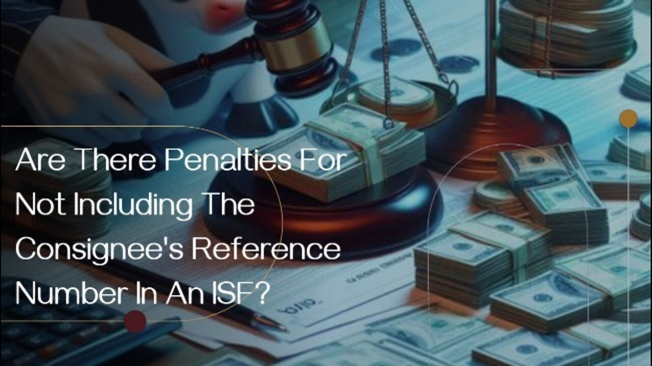 ISF Compliance: The Costly Mistake of Missing the Consignee's Reference Number