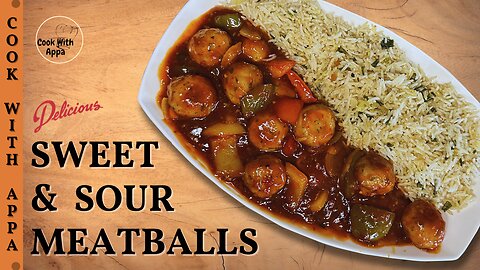 Sweet & Sour Meatballs | Sweet & Tangy Meatballs | Hawaiian Meatballs | Party Meatballs #meatballs