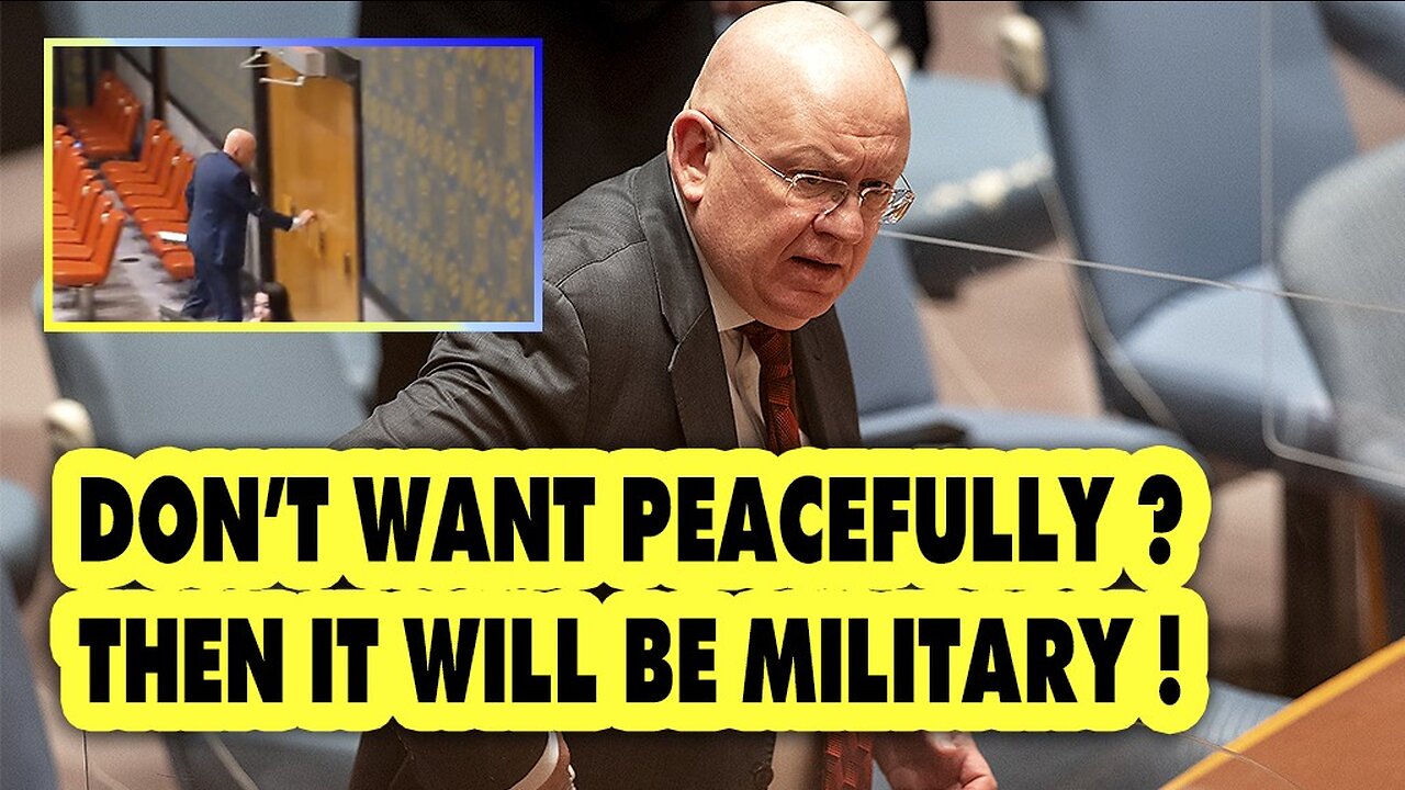 Russia’s Envoy To UN Made a Harsh Statement about Ukraine and Defiantly Left Meeting Room