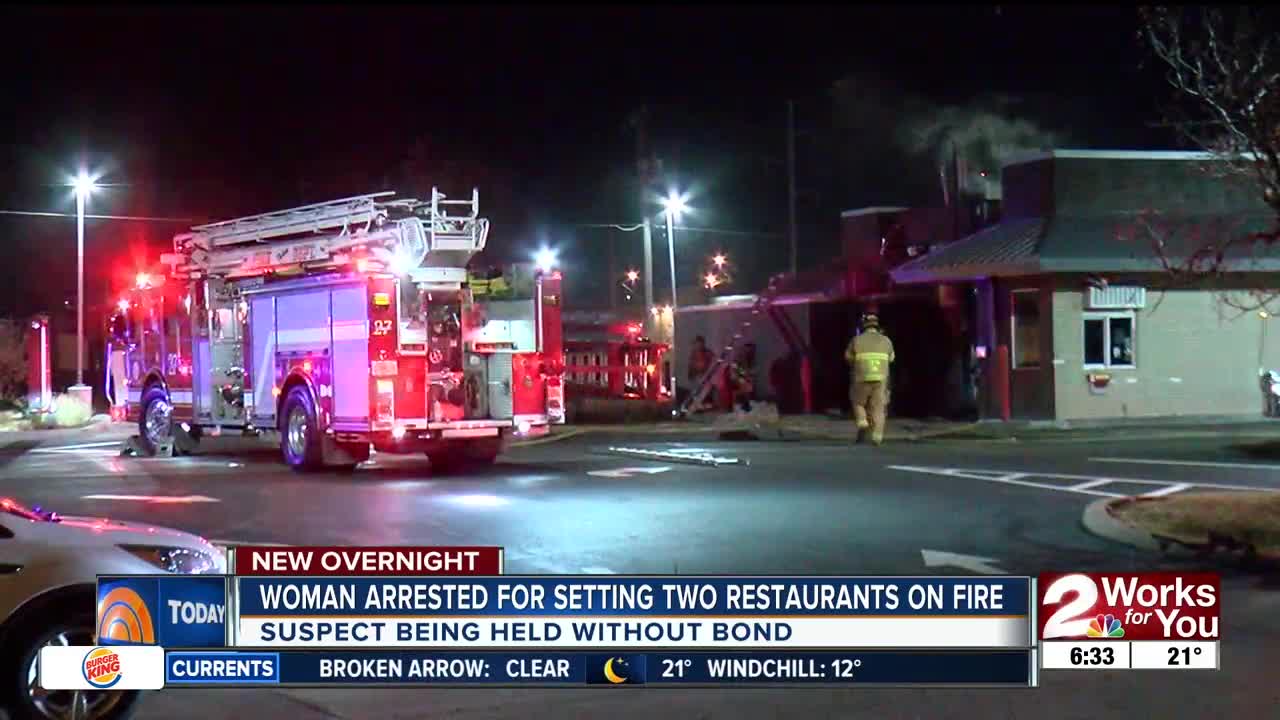 TPD: Woman sets fire at McDonald's and Taco Bell