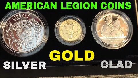 2019 American Legion Coins In Gold, Silver & Clad Unboxing