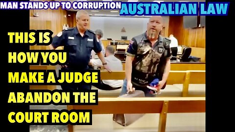 Man Causes Courtroom Judge to Disappear and abandon his court room - Case closed