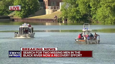 US Coast Guard conducting recovery operation for 2 men gone missing in Black River