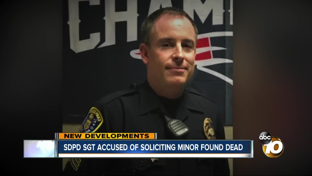 SDPD sergeant accused of soliciting minor found dead