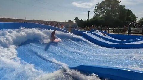 flowrider - Amy - 1 at Soak City, Kings Island