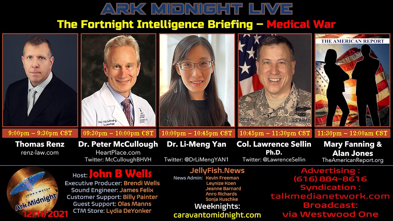 The Fortnight Intelligence Briefing - Medical War - John B Wells LIVE