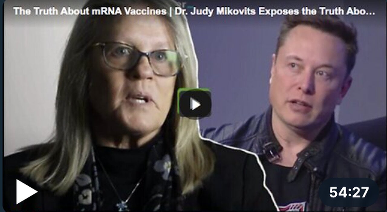 Dr. Judy Mikovits Exposes the Truth about the mRNA vaccines