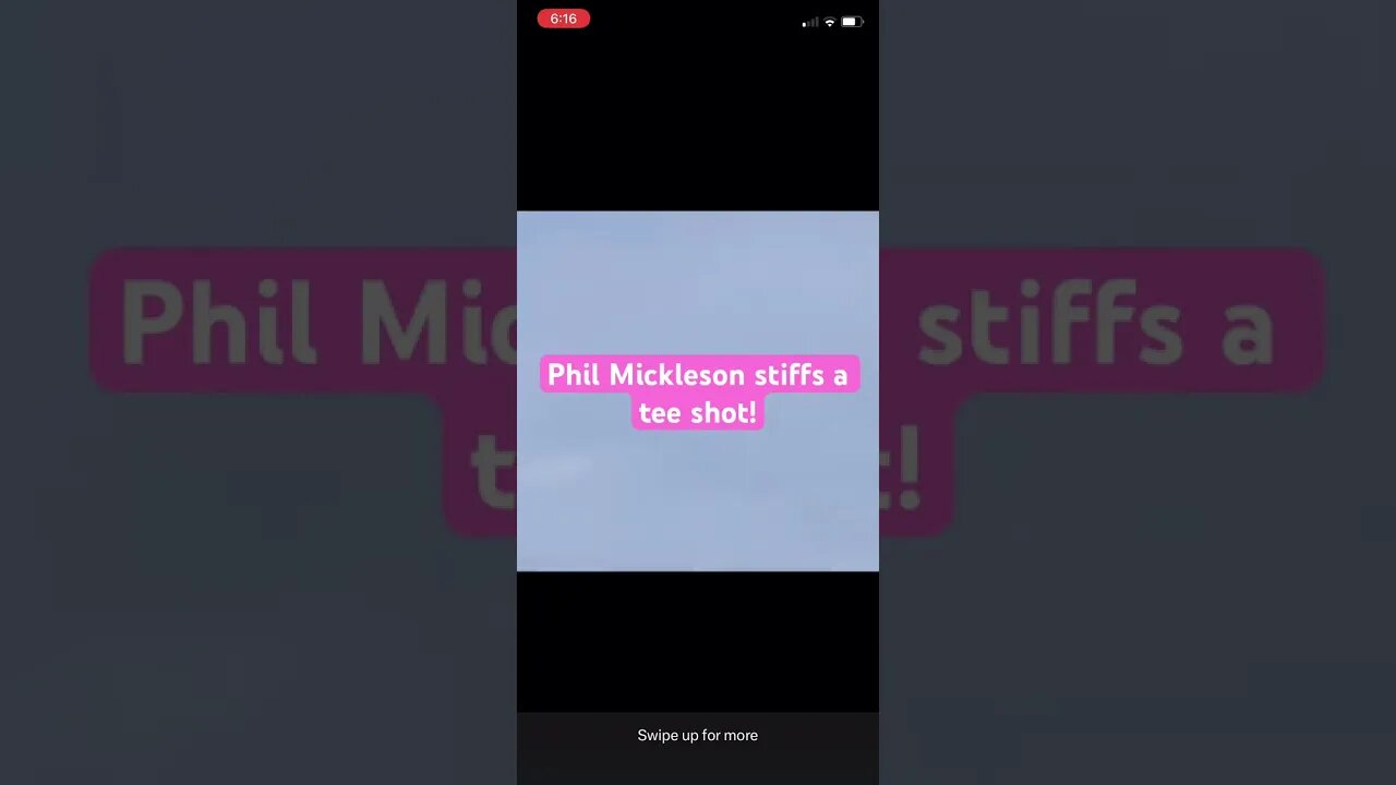 Phil Mickleson stiffs a tee shot! #golf #philmickelson #livgolf