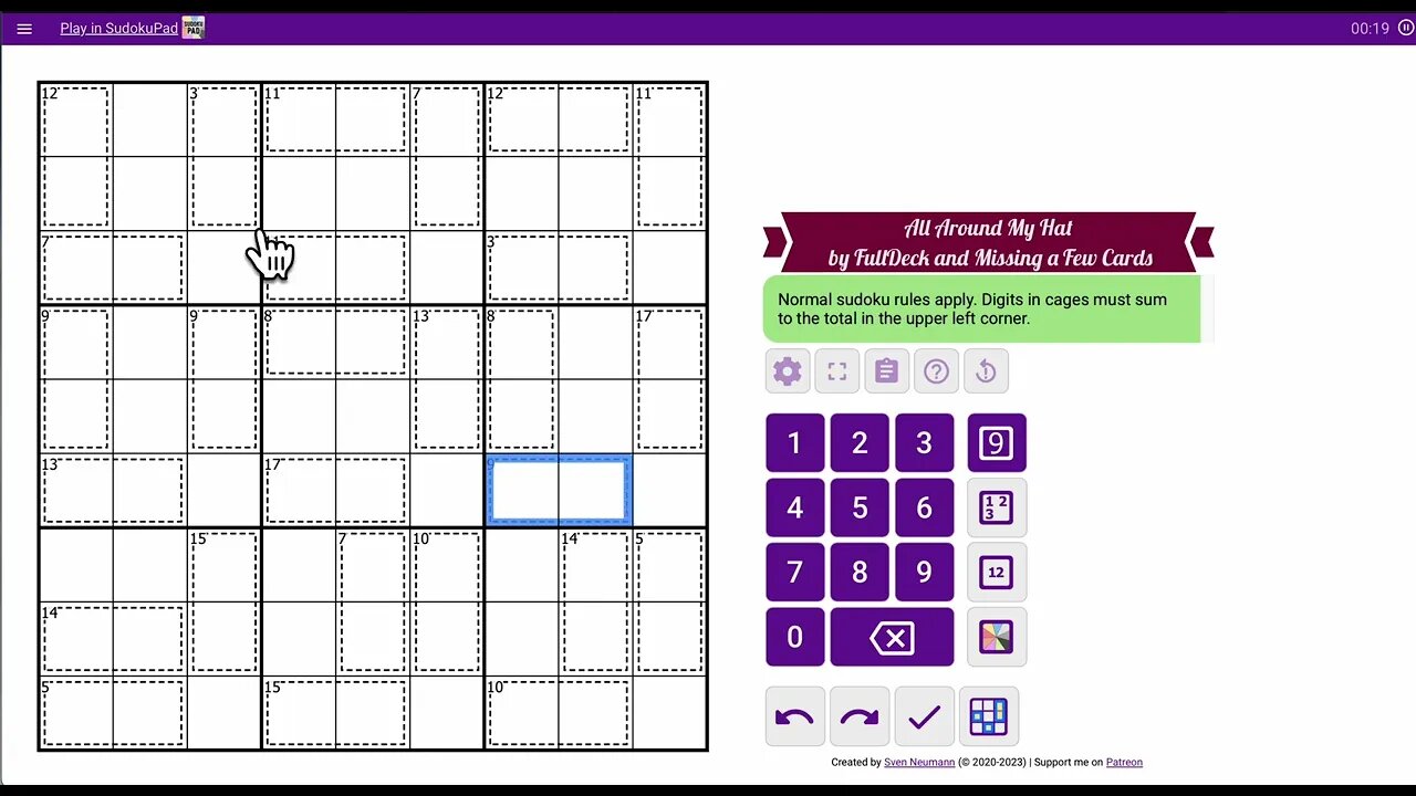 #Sudoku special #8 Missing Deck #7