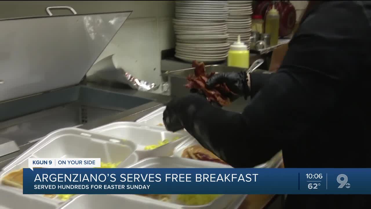 Argenziano's feeds hundreds on Easter Sunday