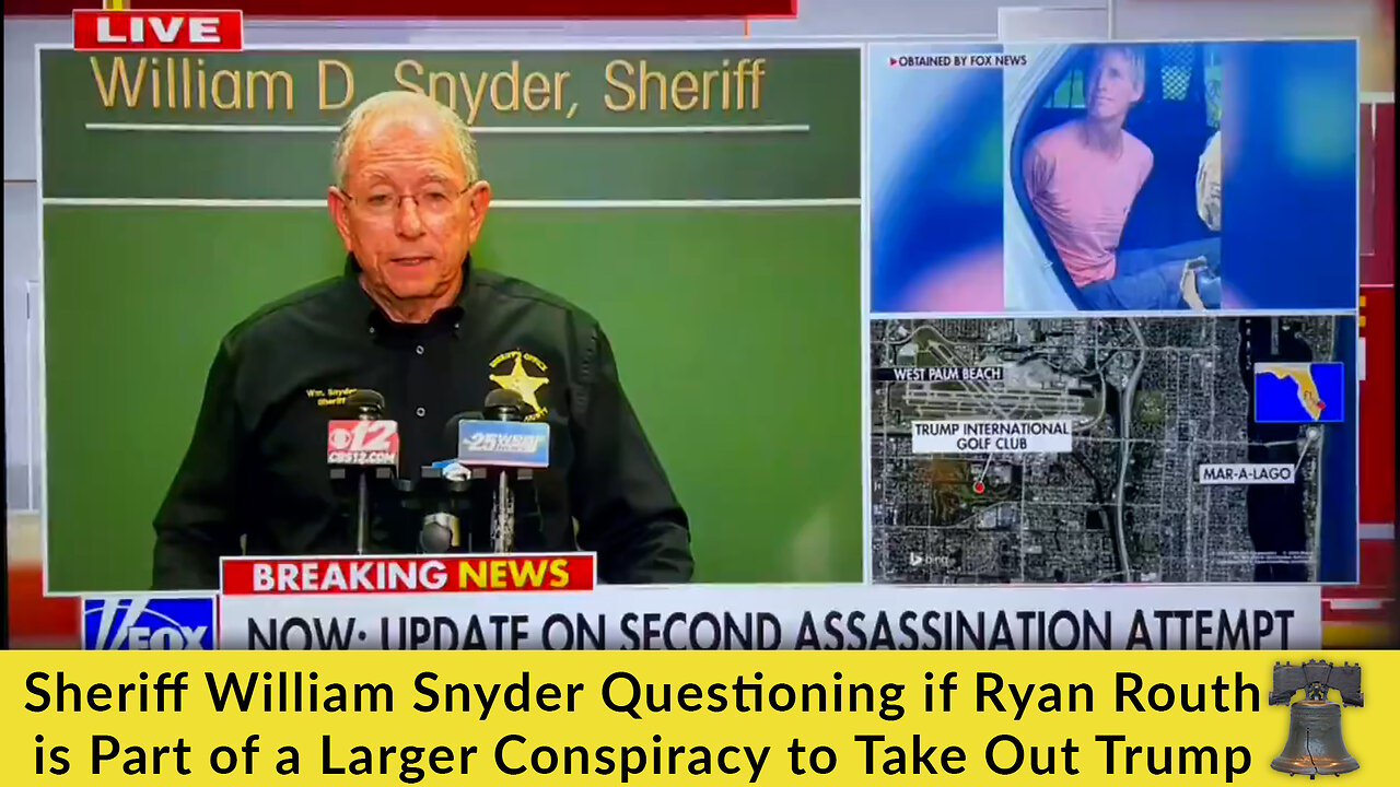 Sheriff William Snyder Questioning if Ryan Routh is Part of a Larger Conspiracy to Take Out Trump