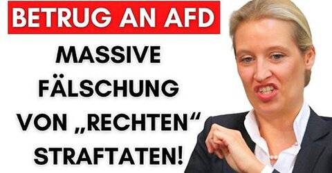 Faeser fälscht tausende Straftaten, um AfD zu schaden!