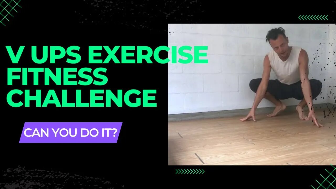 V Ups Exercise Fitness Challenge (How many reps can you do?)