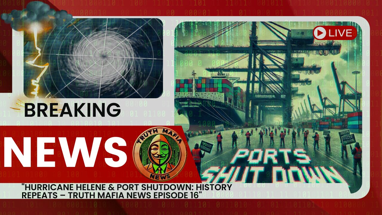 "Hurricane Helene & Port Shutdown: History Repeats – Truth Mafia News Episode 16"