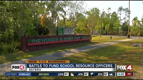 Battle to fund school resource officers in Lee County