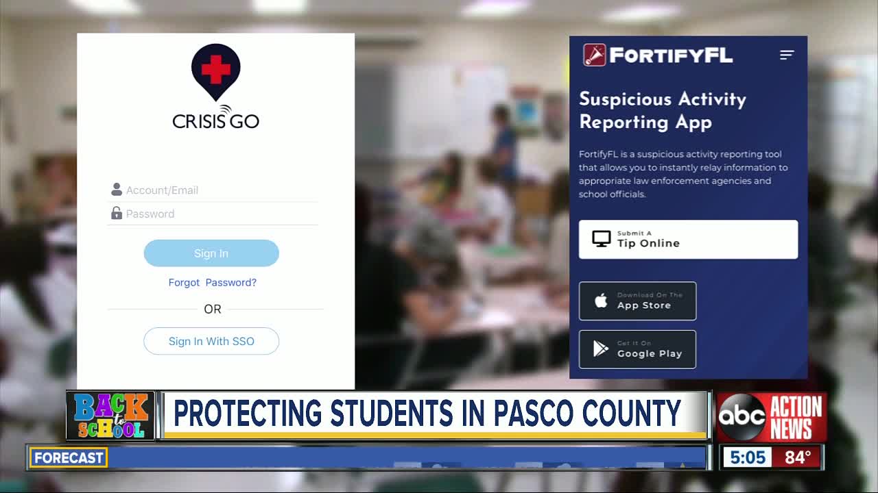 New app to allow Pasco Co. students, teachers to send immediate alert to authorities during emergencies